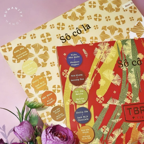 TBROS CHOCOLATE - Box Of 9 Flavors Chocolate in White