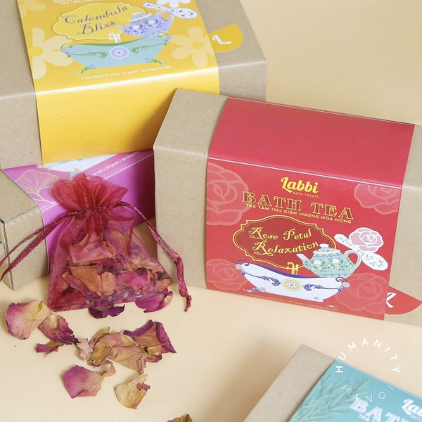 LABBI - ‘Rose Petal Relaxation’ Herbal Bath Tea