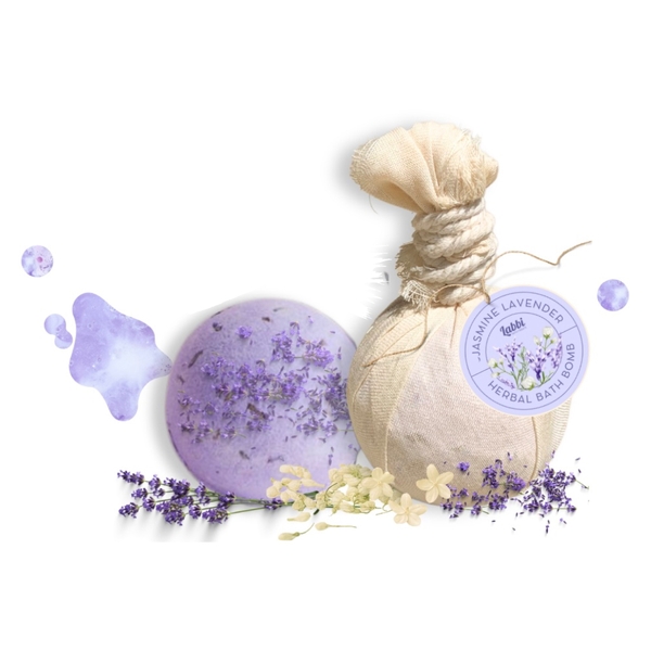 LABBI - ‘Jasmine Lavender’ Herbal Bath Bombs