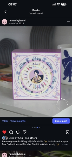 LA'ARTISAN - ‘Nam Phương Hoàng Hậu/ Queen Nam Phuong’ Lacquer Box