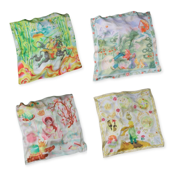 LA'ARTISAN - ‘Hoàng Tử Bé - The Little Prince’ Square Scarf