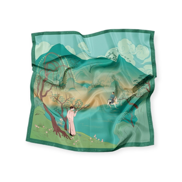 LA'ARTISAN - ‘Đoàn Thị Điểm - Poet Doan Thi Diem’ Square Scarf