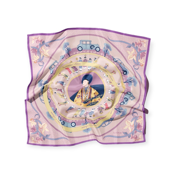LA'ARTISAN - ‘Nam Phương Hoàng Hậu - Queen Nam Phuong’ Square Scarf