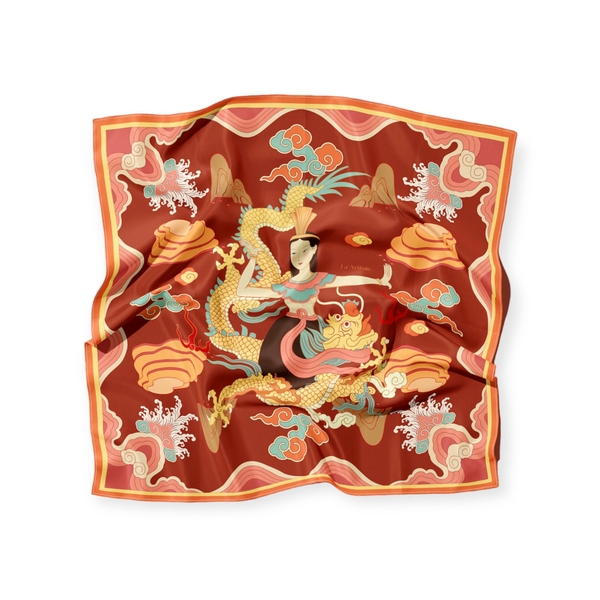 LA'ARTISAN - ‘Mẹ Âu Cơ - Mother Au Co’ Square Scarf