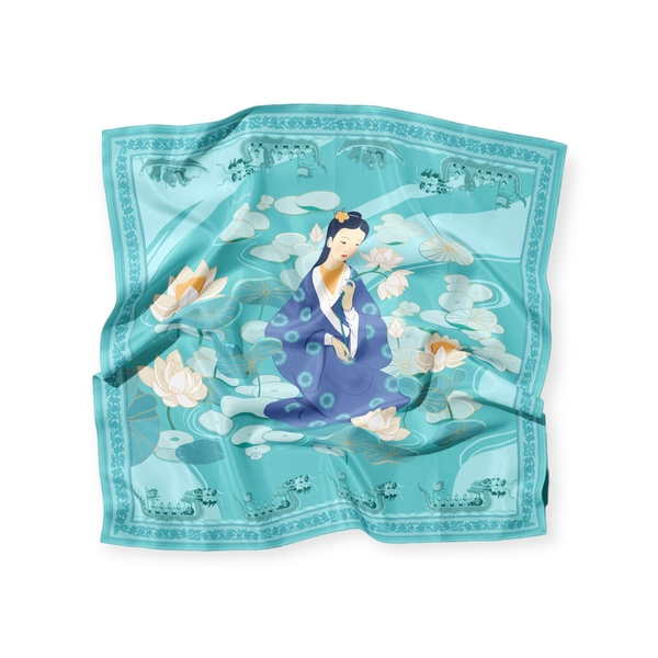 LA'ARTISAN - ‘Công Chúa An Tư - Princess An Tu’ Square Scarf