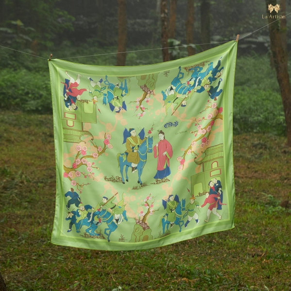 LA'ARTISAN - ‘Nguyễn Huệ & Ngọc Hân’ Square Scarf