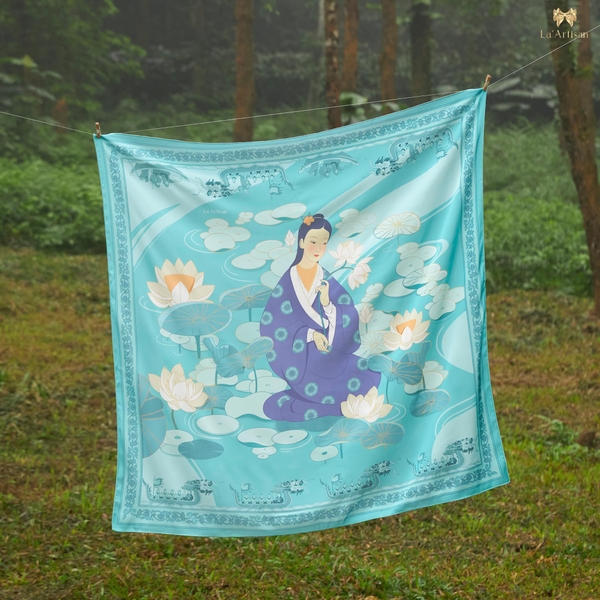 LA'ARTISAN - ‘Công Chúa An Tư - Princess An Tu’ Square Scarf