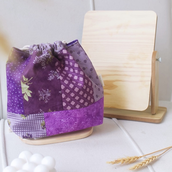 RUNG HANDMADE - Quilt Pouch in Purple Bloom