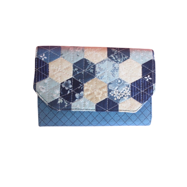 RUNG HANDMADE - Hand Sewn Wallet in Checked Denim