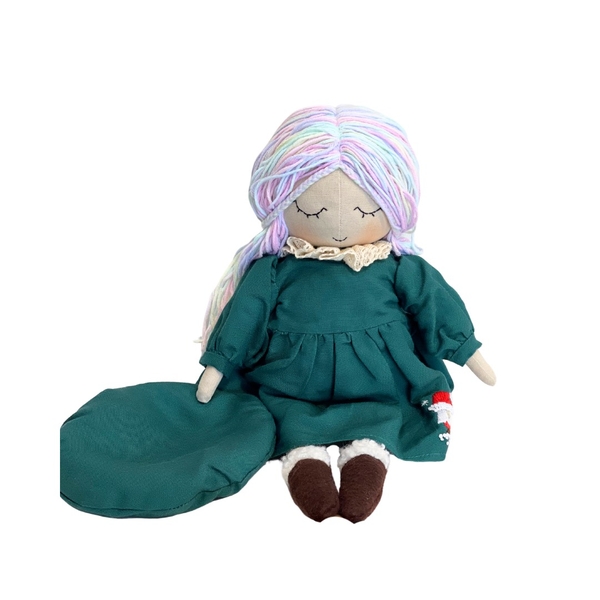 RUNG HANDMADE - Anne Doll in Teal Dress