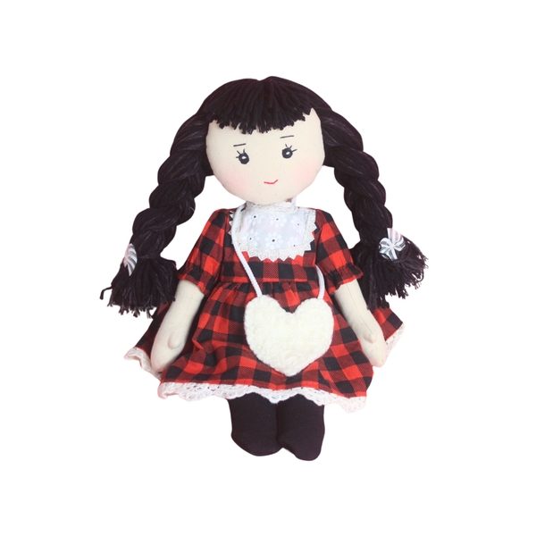 RUNG HANDMADE - Anne Doll in Red Gingham Dress