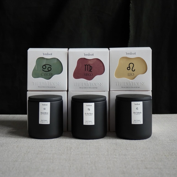 LUNASOL - 'Cancer ' Zodiac Scented Candle