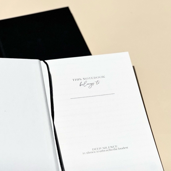 THE JOY - ‘One Day At A Time’ Notebook in Black