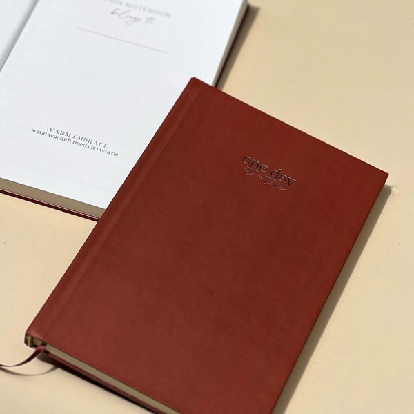 THE JOY - ‘One Day At A Time’ Notebook in Brown