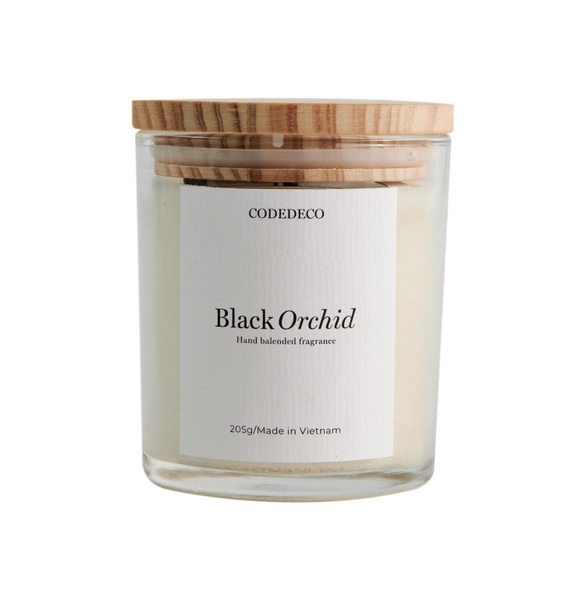 CODEDECO - ‘Black Orchid’ Scented Candle 205GR