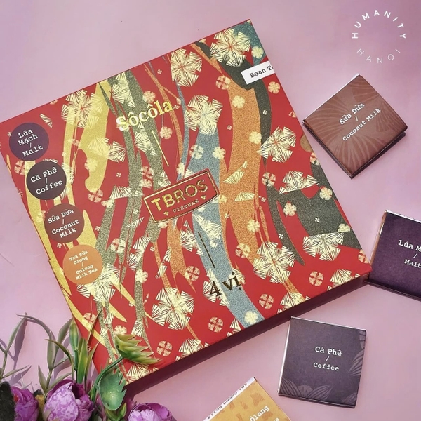 TBROS CHOCOLATE - Box Of 4 Flavors Chocolate