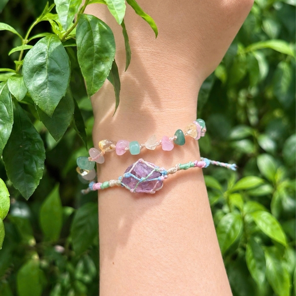 MERAKI TOWN - Niwa Bracelet in Amethyst, Aquamarine, Citrine, Rose Quartz