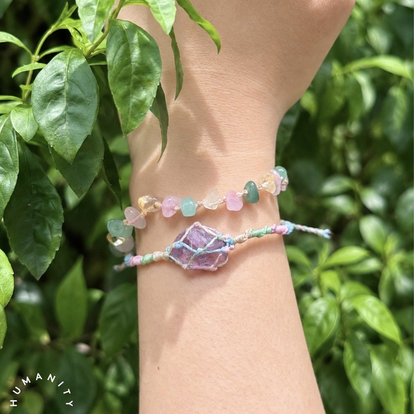 MERAKI TOWN - Niwa Bracelet in Rose Quartz, Green Aventurine & Citrine