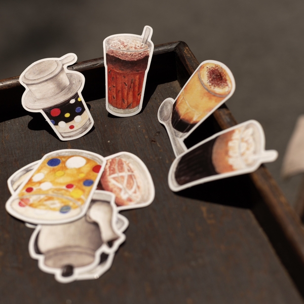 PHANHSHI STUDIO - ‘Vietnamese Coffee’ Diecut Sticker Pack