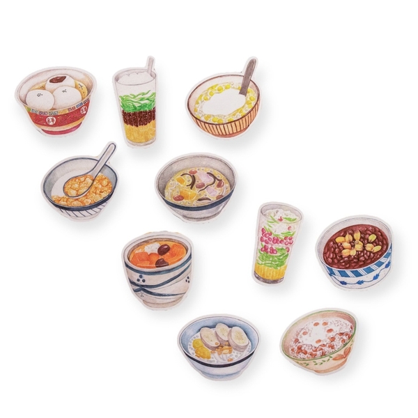 PHANHSHI STUDIO - ‘Vietnamese Sweet Soup’ Diecut Sticker Pack