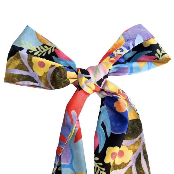 LY VU -  ‘Palette D'Ete’ Silk Twilly Scarf