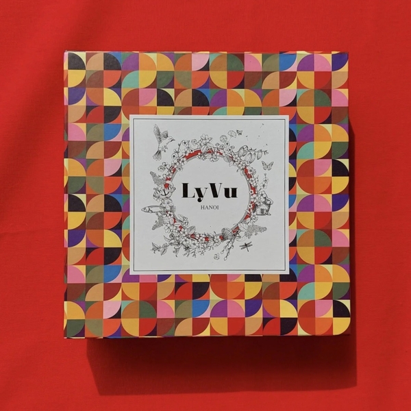 LY VU -  ‘Les Fruit’ Silk Carre Scarf