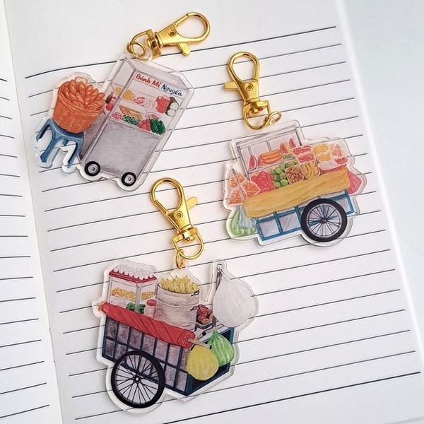 PHANHSHI STUDIO - ‘Bánh Mì Stand’ Keychain