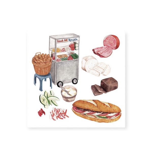 PHANHSHI STUDIO - 'Bánh Mì Stand' Print