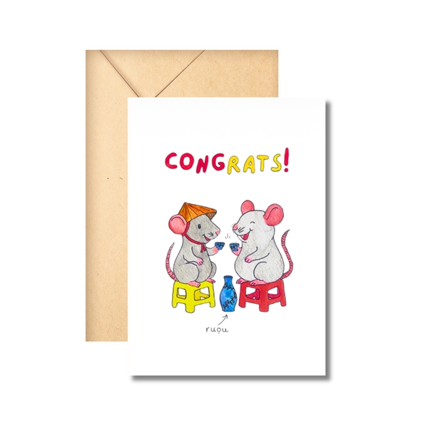 Made By Hattie - ‘Congrats’ Greeting Card