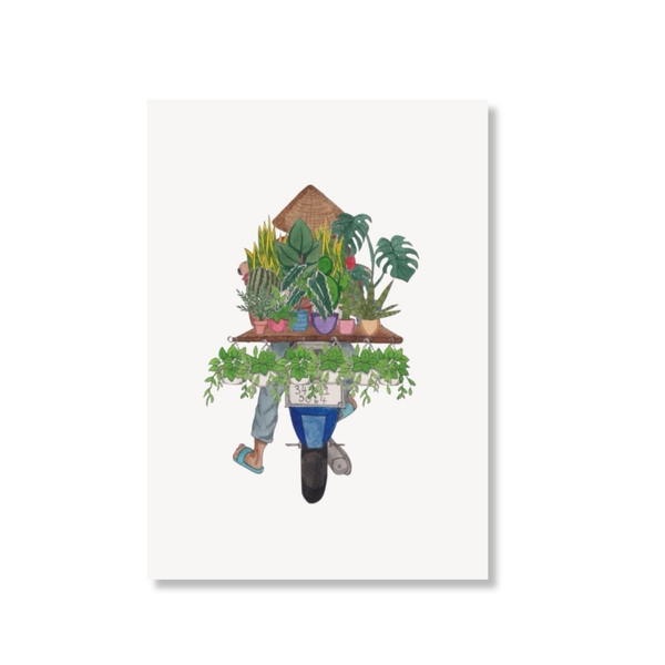 LAURIE DRAWS - 'Plant Bike No.02' Postcard