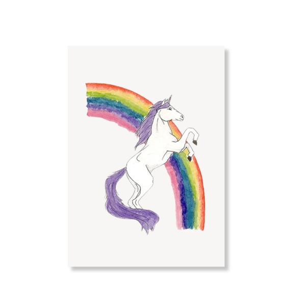 LAURIE DRAWS - ‘Unicorn' Postcard