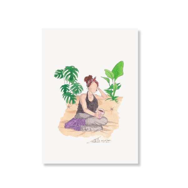 LAURIE DRAWS - ‘House Plants No.01' Postcard