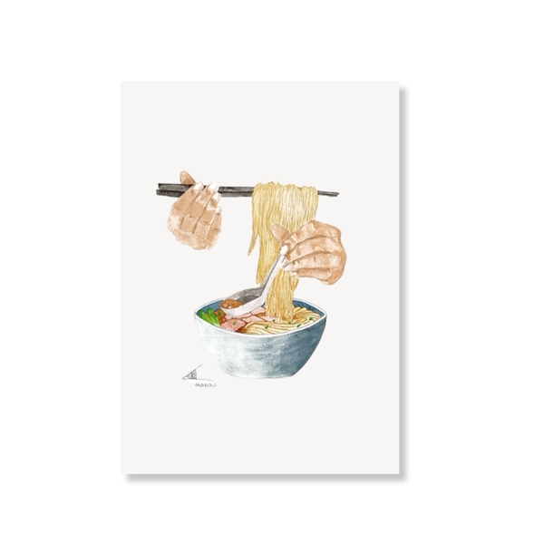 LAURIE DRAWS - ‘Pho Bowl' Postcard
