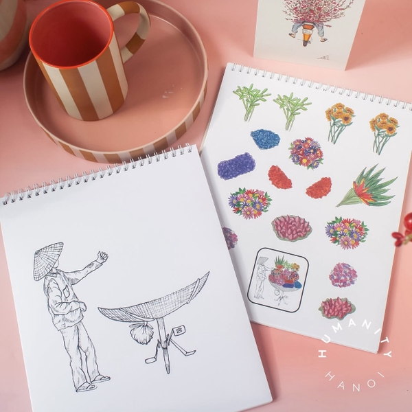 LAURIE DRAWS - "Build a Bike" Sticker & Coloring Book