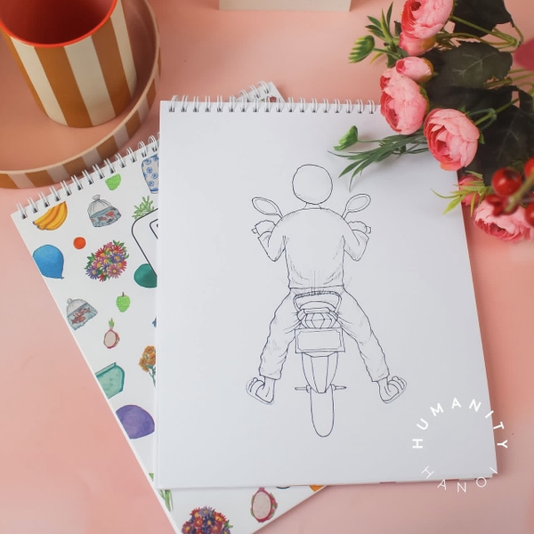 LAURIE DRAWS - "Build a Bike" Sticker & Coloring Book