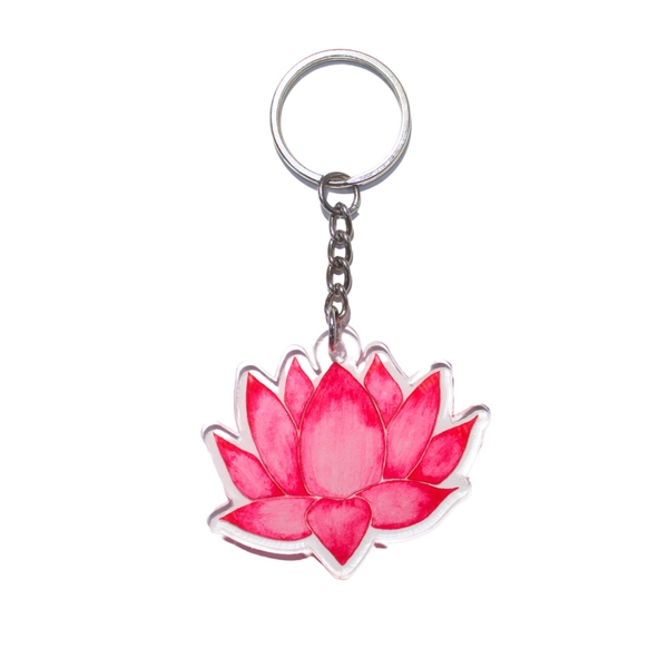 LAURIE DRAWS - ‘Lotus’ Keychain