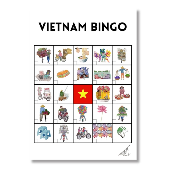 LAURIE DRAWS - Vietnam Bingo Game