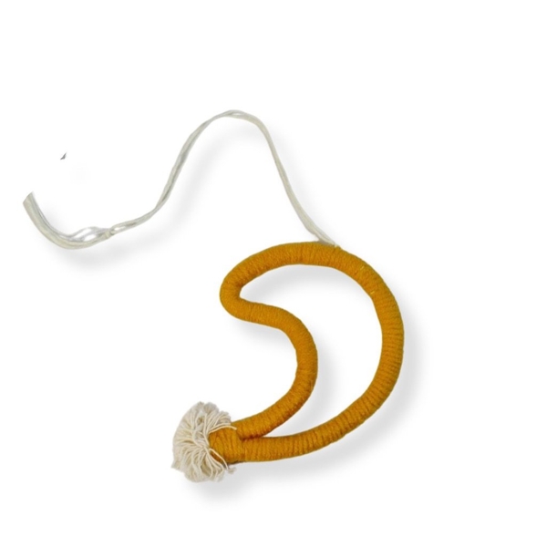 Christmas Ornament - Macrame Moon