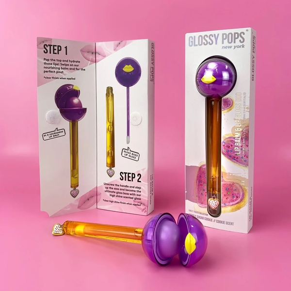 GLOSSY POP - 'Simply Sugar Cookie' 2-in-1 Lip Balm & Lip Gloss