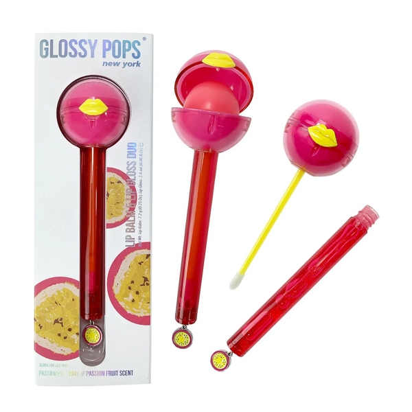 GLOSSY POP - 'Passionate Fruit' 2-in-1 Lip Balm & Lip Gloss
