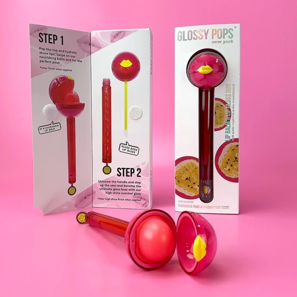GLOSSY POP - 'Passionate Fruit' 2-in-1 Lip Balm & Lip Gloss