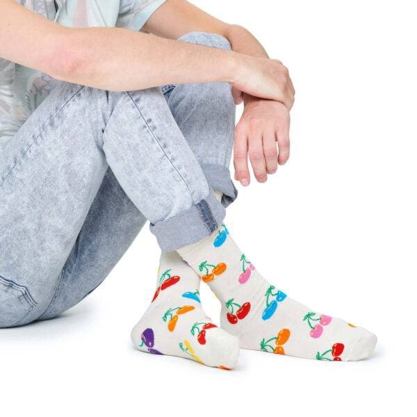 CREW SOCKS - Colorful Cherry In White
