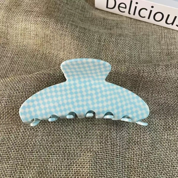Heirloom Hair Claw - Baby Blue Gingham