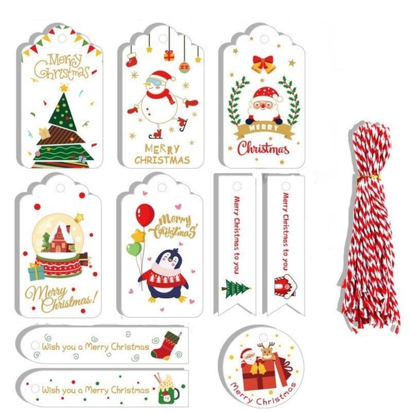 Christmas Gift Tag No.6 by Warm Station (Set Of 10)