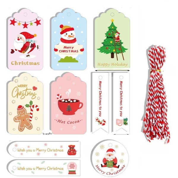 Christmas Gift Tag No.4 by Warm Station (Set Of 10)