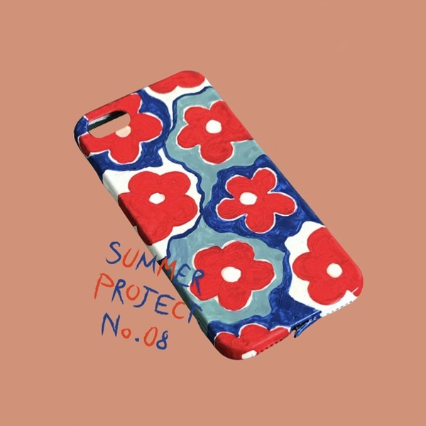 SUMMER PROJECT No.08 - 'Red Flower' Phone Case