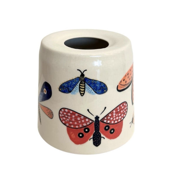 BAT TRANG - Ceramic Moth Party Vase