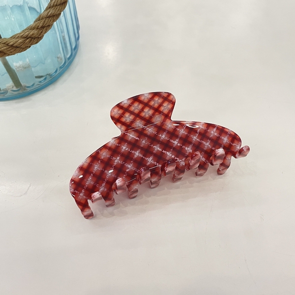 Heirloom Hair Claw - Red Gingham