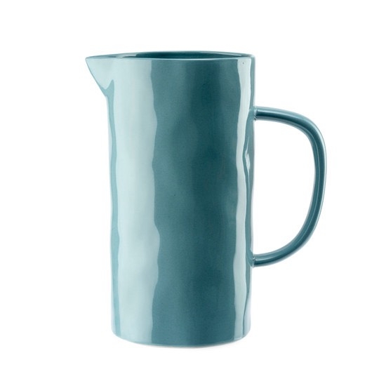 BAT TRANG - Ceramic Pitcher With Handle In Peacock Blue