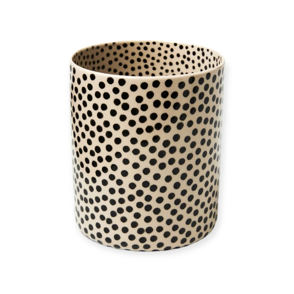 BAT TRANG - Ceramic Polka Dot Vase
